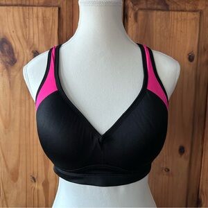Pink Black Sports Bra